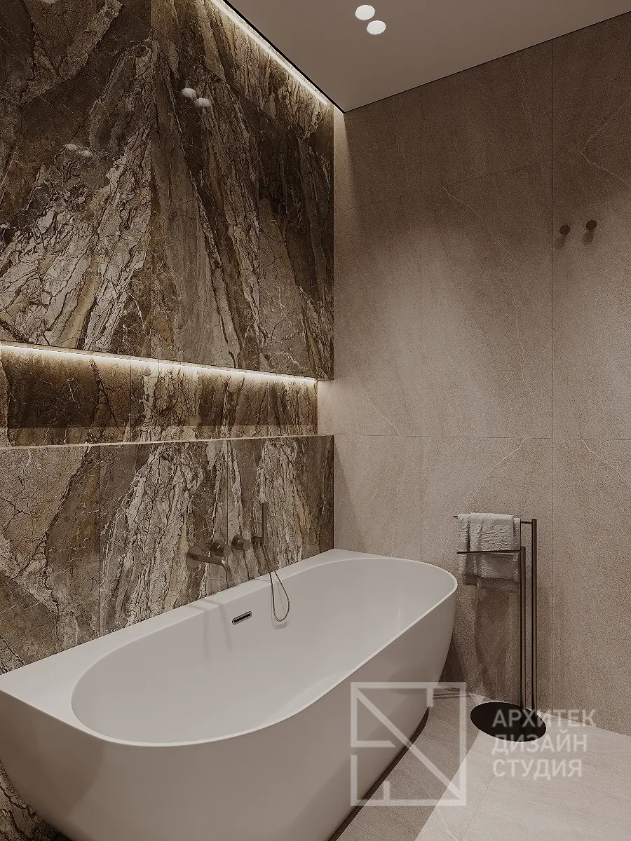 Дизайн интерьера квартиры в г. Абакан по ул. Авиаторов 1В/2 - Ванная - Фото 7